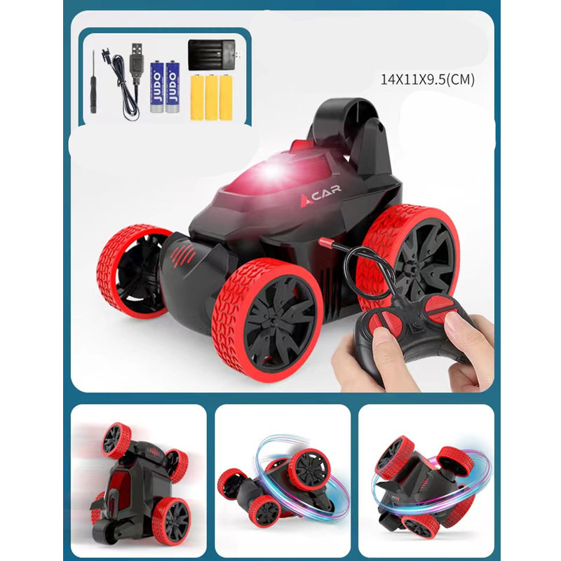 Six Wheel RC Stunt Car - 360 Rotation & LED Lights