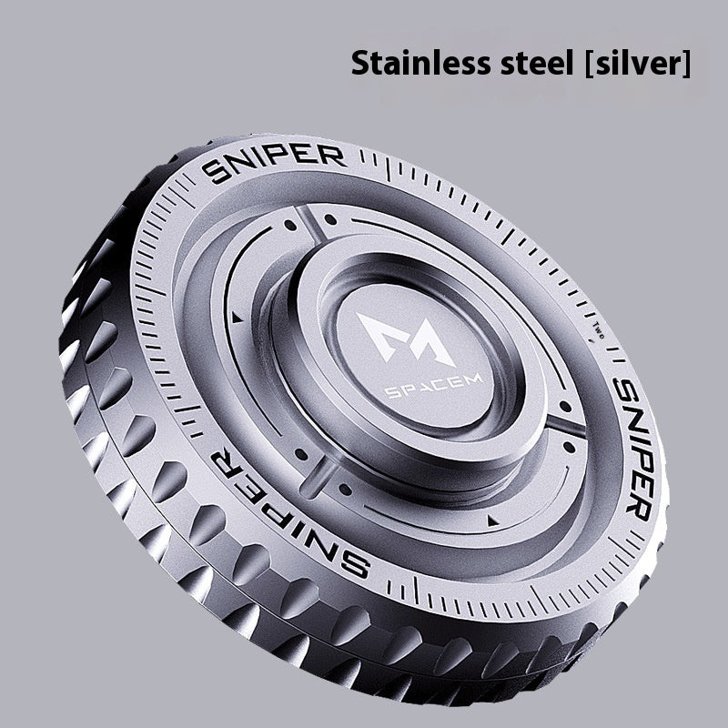 Sniper Stainless Steel Multi-Play Gyro Fidget Toy | Premium EDC Gift