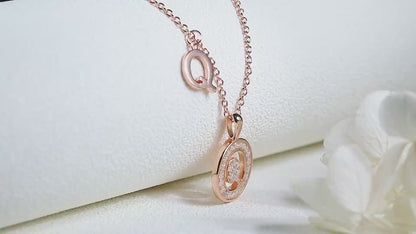 Moissanite Letter Q Necklace | Platinum-Plated S925 Silver | GRA Certified