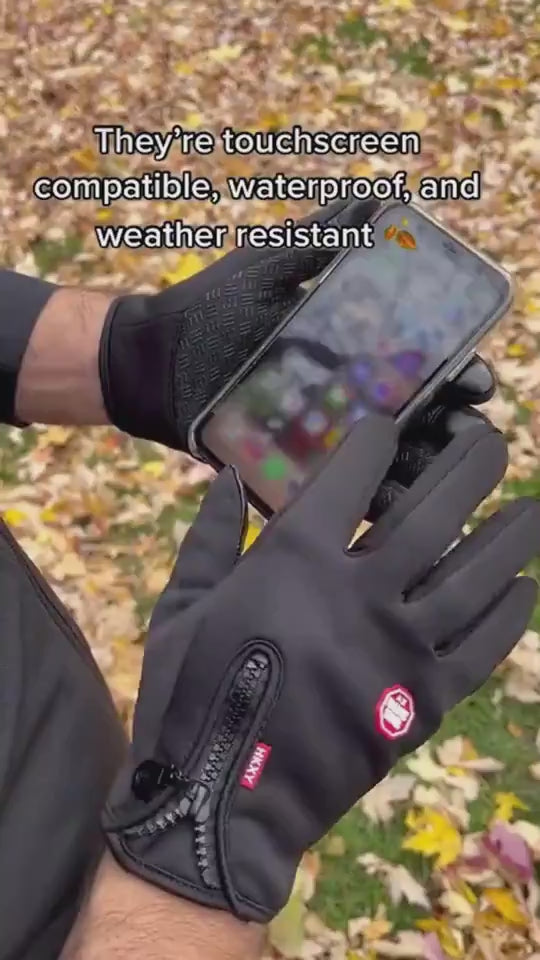 Winter Touchscreen Riding Gloves | Waterproof Fleece Sports Gloves
